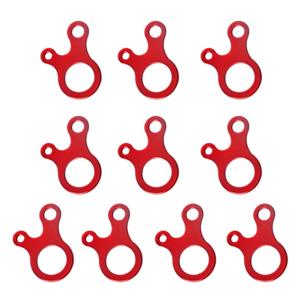 Advancent 10 piezas de hebillas de cuerda de viento para tiendas de campaña, tensor antideslizante de 3 agujeros, accesorios de sujeción ajustables, para carpas Advancent OD006167-00