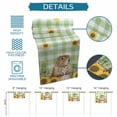 thumbnail image 6 of Groundhog Day Table Runner - 90 Inch Long Green Plaid Sunflower Spring Floral Cotton and Linen Blended Dress Scarves Farmhouse Table Runner for Kitchen Dining, Coffee Table, 13" x 90", 6 of 8