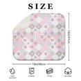 thumbnail image 4 of Pioneer Flower Floral Print Pattern Kitchen Dish Drying Mat 1 Pack, Ultra Absorbent Microfiber Drainer Mat, 16"x18", 4 of 6