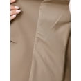thumbnail image 5 of INSPIRE CHIC Blazer for Women's Short Sleeve Lapel Open Front Business Work Casual Suit Jackets with Pockets XS Camel, 5 of 6