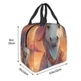 thumbnail image 3 of Sikiie Starry Sky Cute Horse Lunch Bag for Women & Men Adult Insulated Lunch Box, Food Lunch Containers Lunch Tote Bags for Work, Travel, Outdoor, 3 of 8