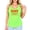 Neon Green Tank Top, variant on Easy Tiger Tank Top for Women and Teens Trendy Easy Text with Red Tiger Graphic Shirt White Tank Top Medium