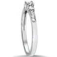 thumbnail image 3 of Pompeii 1/3ct Three Stone Round Diamond Engagement Ring 14K White Gold (H,I1), 3 of 5