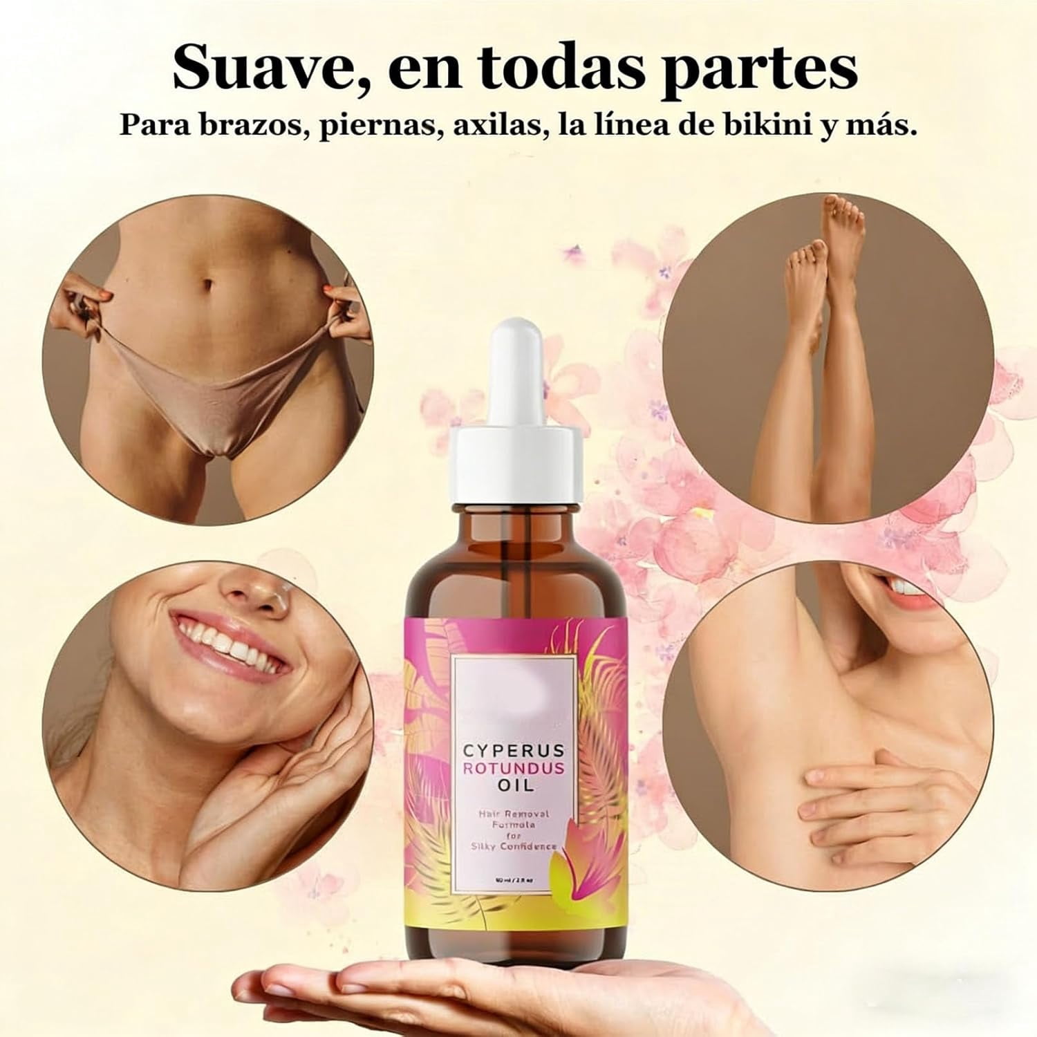 Natural Cyperus Rotundus Oil, Removedor De Vello Corporal Sin IrritacióN,  Tratamiento Para Piernas, Brazos Y Axilas, Tratamiento Para Piernas, Brazos  Y Axilas, Suaviza La Piel Y Reduce El Rebrote | Walmart en