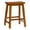 Honey Brown, variant on Bowery Hill 24" Transitional Wood Backless Saddle Seat Counter Stool in White