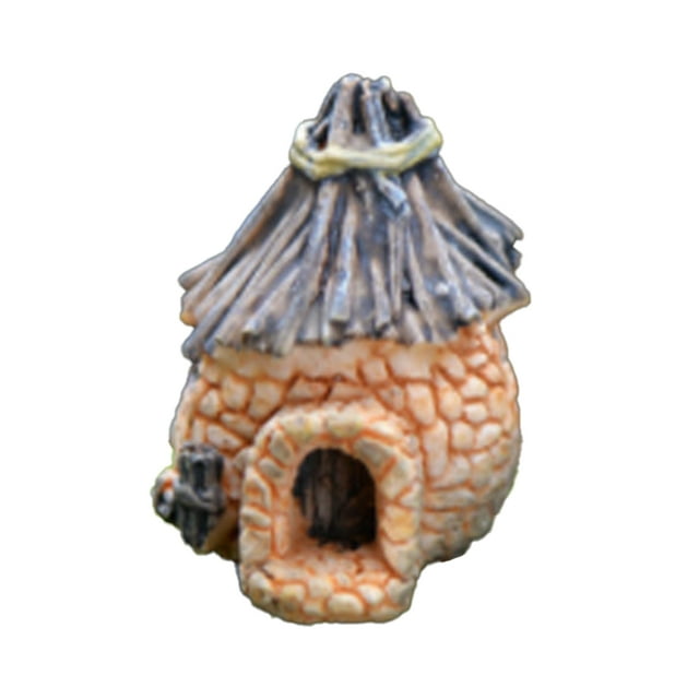 Fairy Garden Kit Synthetic Resin Durable Beautiful Eye-catching Porable Terrarium Decor Different Display Balcony Decoration Yellow