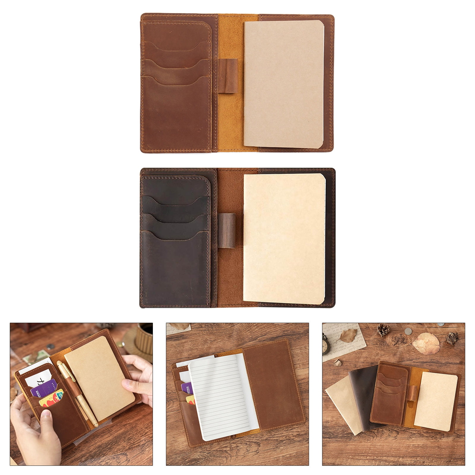 Meeting Notebook Leather Cover Notebook Travel Notebook Journal Notebook Stationery Notebooks for School Office