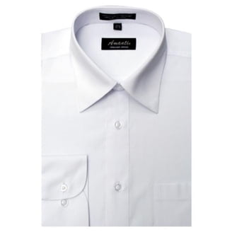 mens white dress shirts amazon Calvin Klein - Brandclub - Calvin Klein Men's Slim Fit Non Iron Solid French Cuff Dress Shirt