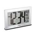 thumbnail image 1 of Reloj de pared MARATHON Atomic White con soporte de 23 cm y 8 zonas horarias, 1 of 9