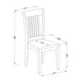thumbnail image 6 of East West Furniture Dining Room Set Oak, ANPO3-OAK-C, 6 of 9