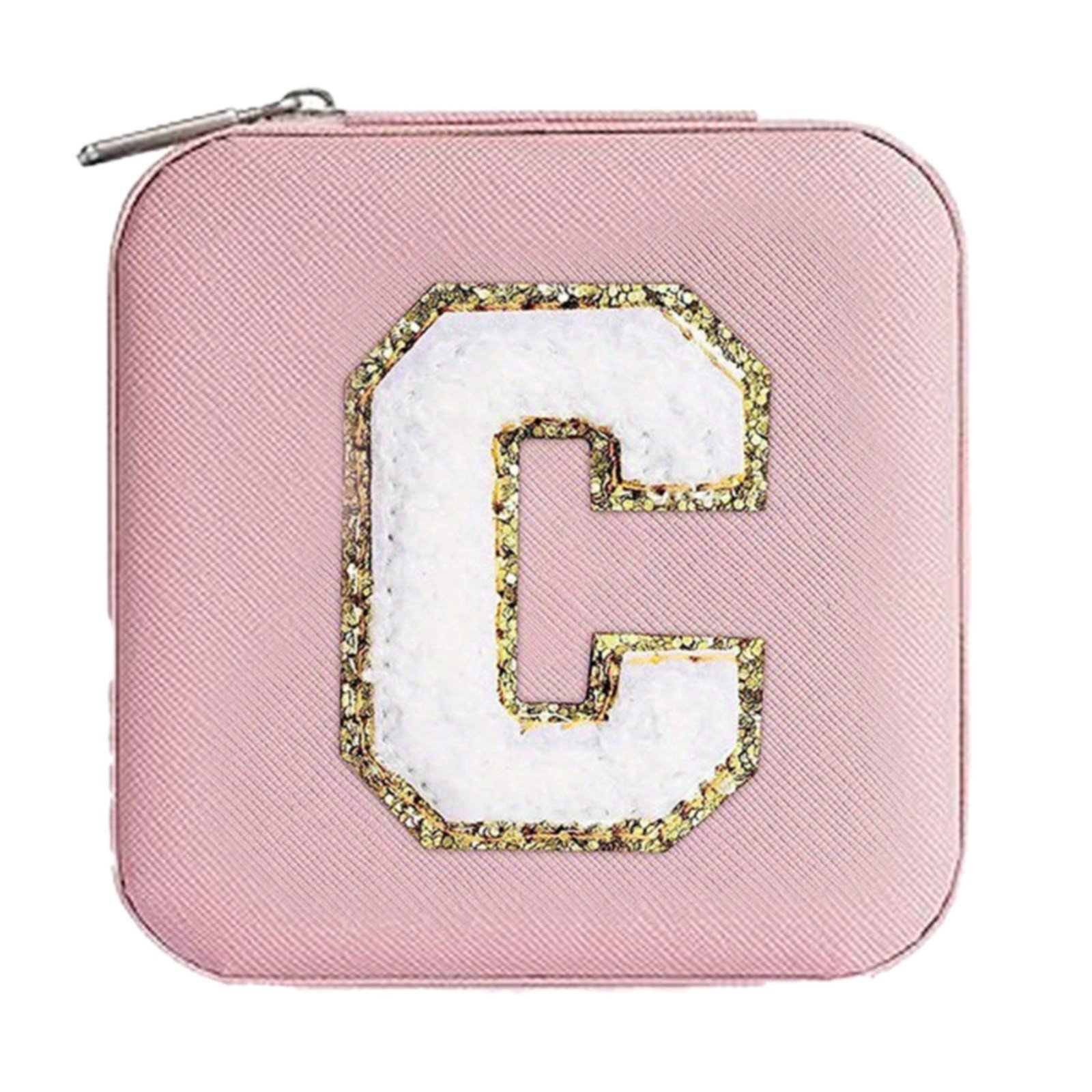 BNNG Travel Jewelry Case Jewelry Box - Initial Jewelry Case for Girls Jewelry Box, Travel Jewelry Box | Jewelry Travel Case | Personalized Gifts for Girls | Travel Gifts for Girls