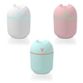 thumbnail image 4 of relayinert 250ML Mini Air Humidifier Ultrasonic Aroma Essential Oil Aromatherapy Diffuser For Home Car Fogger Mist Maker With Night Lamp White, 4 of 6