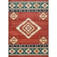 thumbnail image 1 of nuLOOM Tribal Diamond Margene Red 5' x 7' 5" Area Rug, 1 of 2