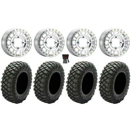 Method 412 15×6 Wheels Raw (5+1) 28 Crawler XG Tires Can-Am Maverick X3 / Honda Pioneer 1000 / Talon Method 412 15×6 Wheels Raw (5+1) 28 Crawler XG Tires Can-Am Maverick X3 / Honda Pioneer 1000 / Talon