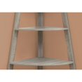 thumbnail image 5 of 24.25" x 34.25" x 60" Dark Taupe  Black  Particle Board  Bookcase Corner Accent Shelf, 5 of 6