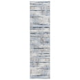 thumbnail image 2 of SAFAVIEH Bayside Donella Abstract Polyester Machine Washable Runner Rug, Blue/Gold, 2'2" x 8', 2 of 11