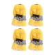 thumbnail image 1 of Anti-skid Pet Shoe Rain Boots Dog Foot Cover Thick Plush Dog Boots Paw Protector Sole Pet Shoes (Yellow Size 3, 1 of 4