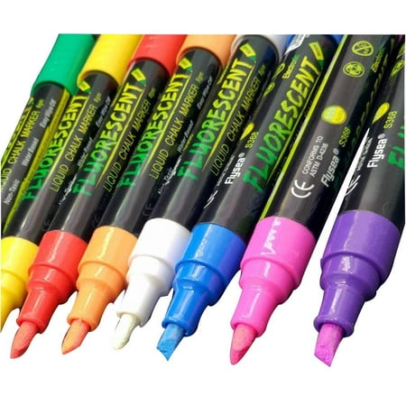Chalk Markers Pen Erasable Markers Wet Erase Markers Washable Paint Marker  Pens Highlighters Art Painting Colored Chalk Marker Chalkboard Paint Pens