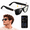Black-Photochromic Lens, variant on AI Smart Glasses with 25 Languages Translation, TR90 Frame Bluetooth Glasses with Voice Assistant, ENC Noise Cancelling Open Ear Audio for Work Travel
