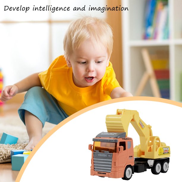 Sheraeo Children's City Construction Vehicle Set Toy Excavator Boy