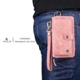 thumbnail image 2 of iPhone 6 Plus/ 6S Plus Wallet Case, Alleytech Girls Women Magnets Detachable Zipper Wallet Case Cover PU Leather Folio Flip Holster Carrying Case Card Holder for iPhone 6 Plus/6S Plus, Pink, 2 of 9
