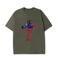 thumbnail image 5 of Vetsdori Red White and Blue Tshirts for Men Independence Day Short Sleeve Pullover Summer July 4th American Flag Shirts,Crew Neck Mens Tops Patriotic, 5 of 5