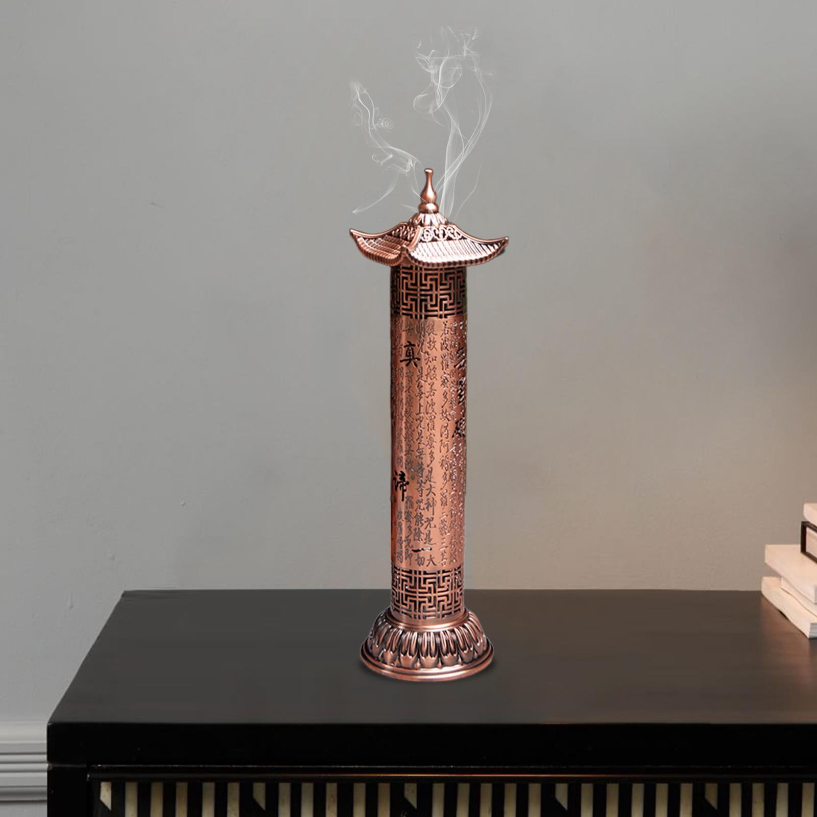 WLPZXP Incense Burner Ash Catcher Incense Stick Holder Censer for Holiday Bedroom Hotel Red