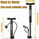 thumbnail image 2 of Portable Bicycle Pump, Mini Floor Pump, Lightweight Presta Schrader, 120 PSI, 2 of 5