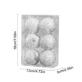 thumbnail image 3 of Juego de adornos navideños | Paquete de 6 bolas decorativas de espuma | Decoraciones colgantes para el árbol de Navidad y fiestas | Decoración festiva para interiores y exteriores, 3 of 6