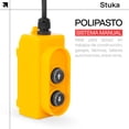 thumbnail image 4 of Grúa Polipasto Stuka ST-GRP400 Eléctrico Capacidad 500 Kg C/ Motor De 3HP Y Cable De Acero De 60 M, 4 of 9