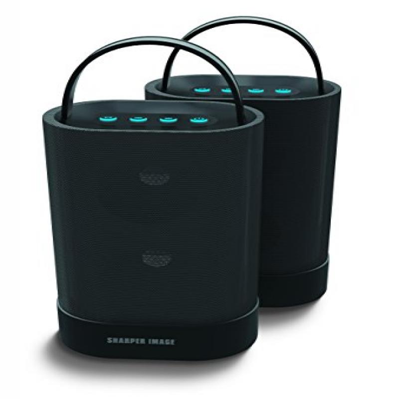 sharper image true wireless stereo speakers