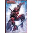 thumbnail image 1 of Deadpool - Framed Marvel Comics Poster (Attack) (Size: 25" X 37") (Red Plastic Frame), 1 of 6