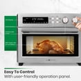 thumbnail image 5 of VAL CUCINA Freidora de aire con calefacción por infrarrojos, horno de convección extragrande para encimera 10 en 1, tostada de 6 rebanadas, charola para hornear esmaltada, fácil de limpiar con libro, 5 of 5