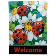 Lovely Ladybugs Garden Flag by Ashton