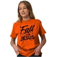 thumbnail image 3 of Fall for Jesus Autumn Vibes Women's Plus Size Graphic Tee Brisco Brands 4X, 3 of 4