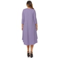 thumbnail image 4 of Pastel by Vivienne Women's Swing Midi Dress Plus Size Lilac XX-Large, 4 of 4