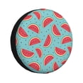 thumbnail image 1 of Fotbe Watermelon Funda de Llanta de Repuesto con Estampado, Engrosada, Ajuste Universal para Jeep, Remolque, RV, SUV, Camión-14 inch, 1 of 6