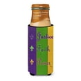 thumbnail image 3 of Carolines Treasures 8374MUK Mardi Grass Peace Faith And Justice Michelob Ultra bottle sleeves For Slim Cans - 12 oz., 3 of 3