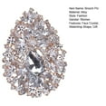 thumbnail image 7 of Eoperou Vivid Appearance Exquisite Brooch Pin Lightweight Decorative Polishing Faux Crystal Waterdrop Shape Women Pin Costume Accessories, 7 of 7