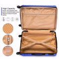 thumbnail image 3 of Fithood Expandable Hardshell Luggage Sets Suitcases ABS Lightweight with Spinner Wheels TSA Lock Blue, 3 of 5