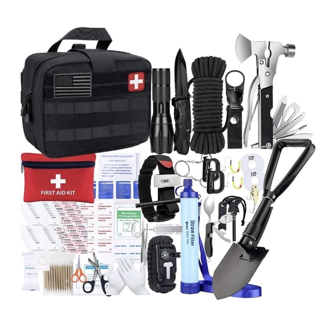 Sac d'Évacuation Kit First Aid de Survie d'Urgence Prepper Mole Randonnée en Plein Air