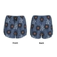 thumbnail image 2 of JUNZAN Sunflowers Print Women's Athletic Gym Running Shorts with Phone Pockets - Workout Shorts-Small, 2 of 8