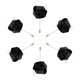 thumbnail image 1 of 6 Pcs Ramilletes de Rosa con Alfileres para Hombres Ceremonia de Boda Aniversario Cena Formal Fiesta Negra, 1 of 5