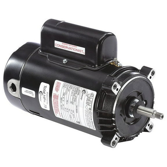Pool Pump Motor, Capacitor-Start/Run, 3/4 HP, 56J Frame, 3,450 Nameplate RPM