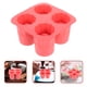 thumbnail image 4 of Molde de vidrio de cubo de hielo con tirador de silicona con forma de 4 tazas Molde de hielo fresco de verano Bandeja de cubitos de hielo, 4 of 5