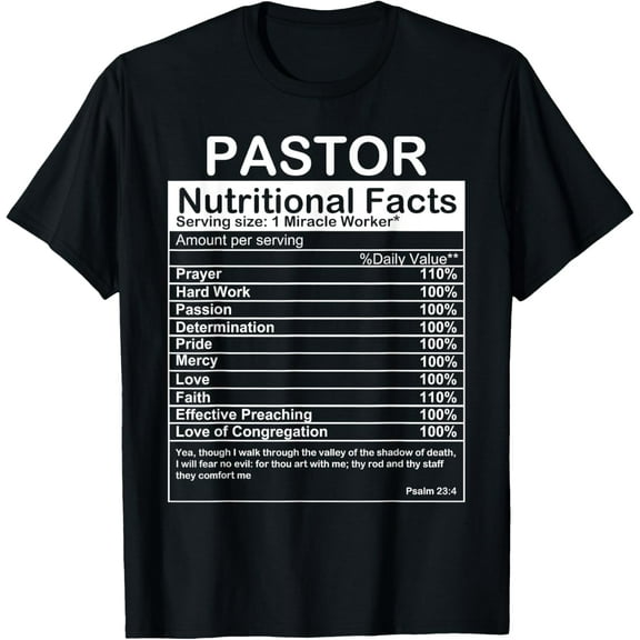 Funny Pastor Appreciation Gift For Men Women Cool Preacher T-Shirt