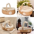 thumbnail image 1 of Wicker Rattan Storage Basket Box Picnic Basket Fruit Flower Baskets, 1 of 9