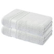 Melissa Linen, 2-Piece Hand Towels, Ultra Absorbent Luxuries Towel Collection, Silver Grey