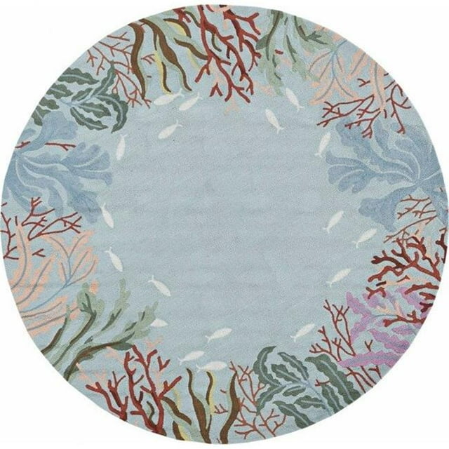Tapis en Polyester Bleu de 24 X 90 Po