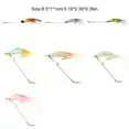 thumbnail image 4 of Soidarity 10 piezas de señuelos de pesca falsos cebos de agua dulce reemplazo personalizado simulación Wobblers accesorios gris transparente Type3 NO3, 4 of 6